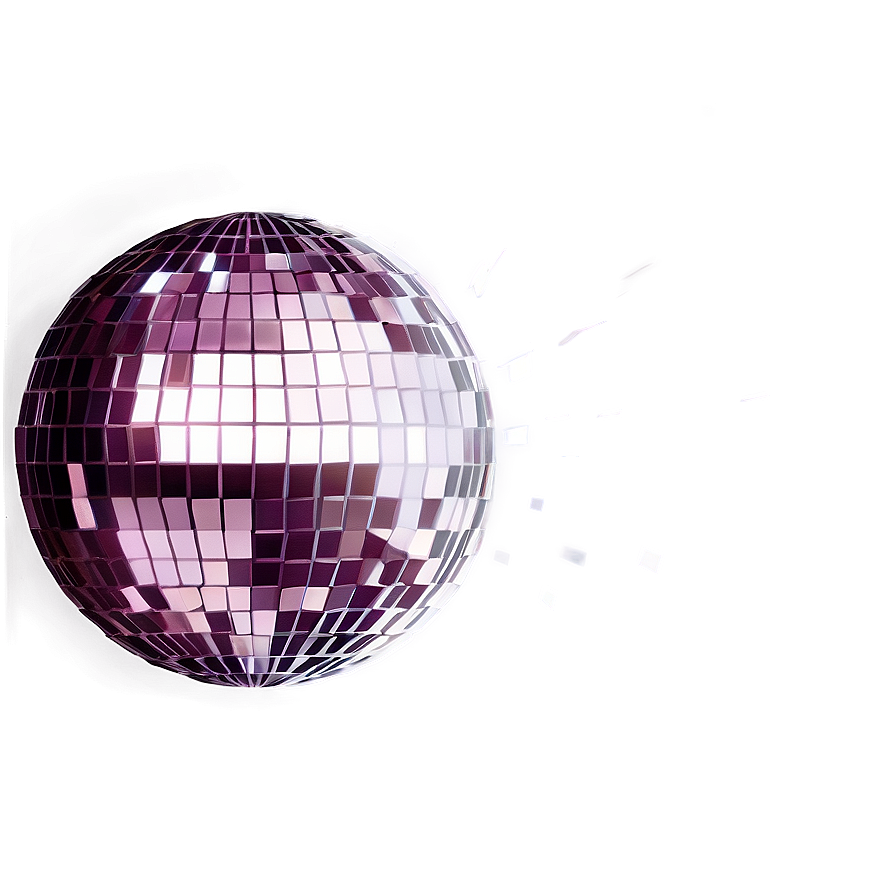 Shattered Disco Ball Illustration PNG with transparent background