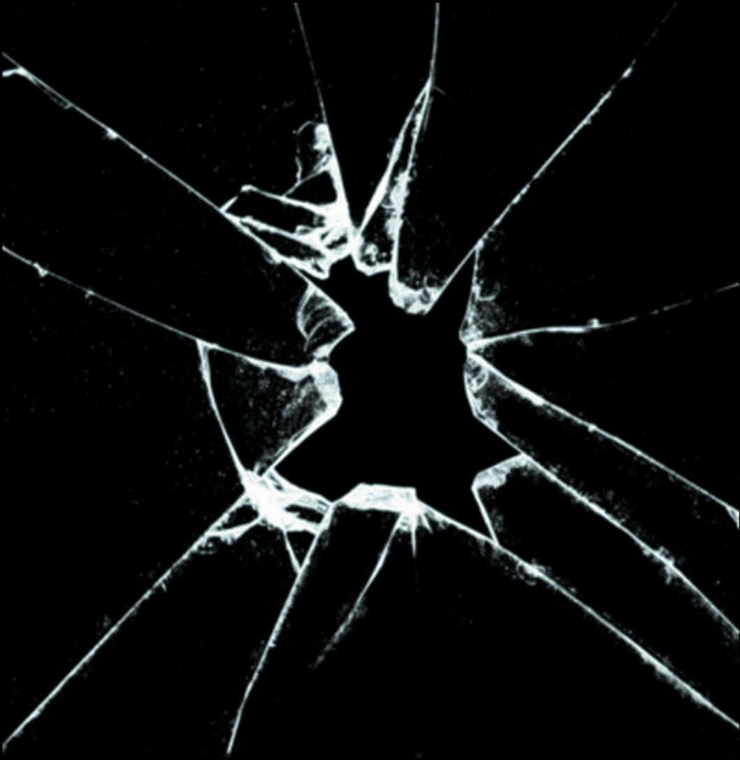 Shattered Glass Closeup