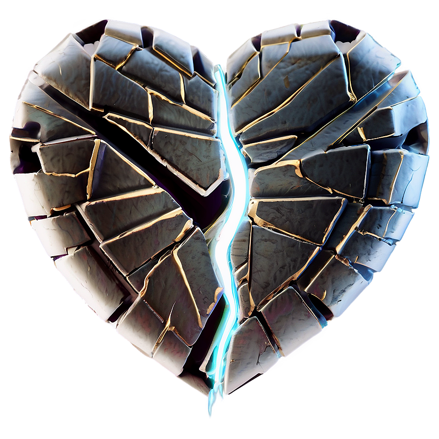 Shattered Heart Icon PNG thm80 PNG with transparent background