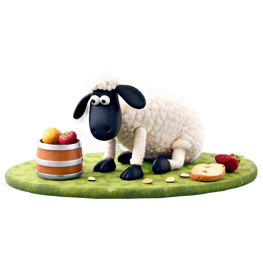 Shaun The Sheep Picnic Scene Png 06242024