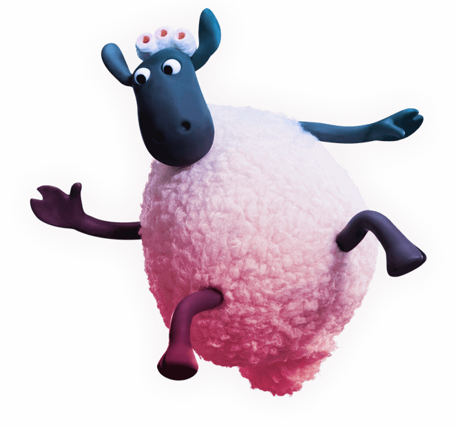 Shaunthe Sheep Animated Character