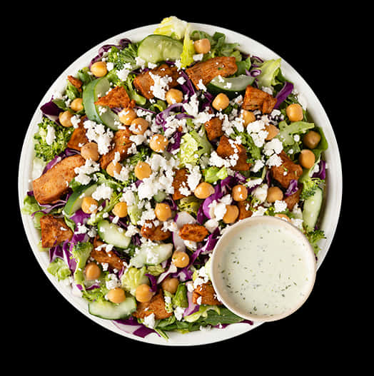 Shawarma Salad Bowlwith Dressing