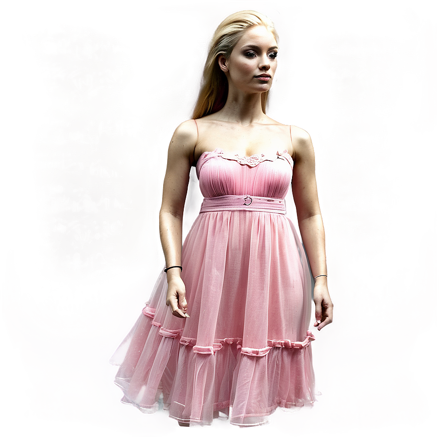 Sheer Pink Dress Png 06292024