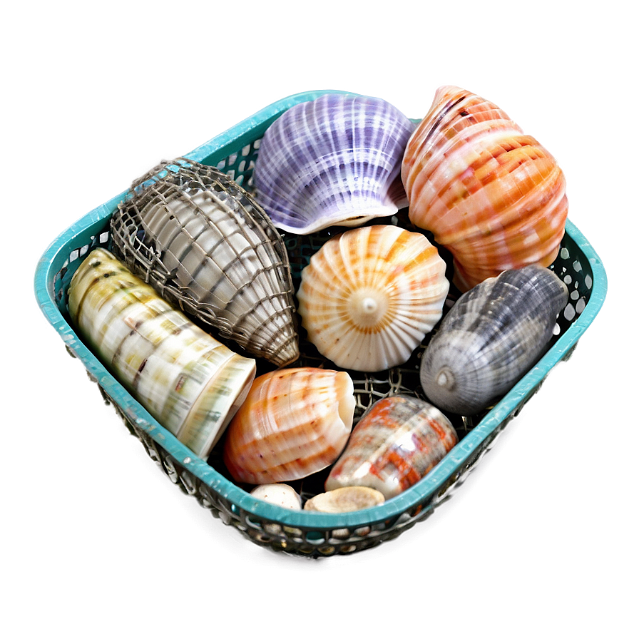 Shells And Fish Net Png 60