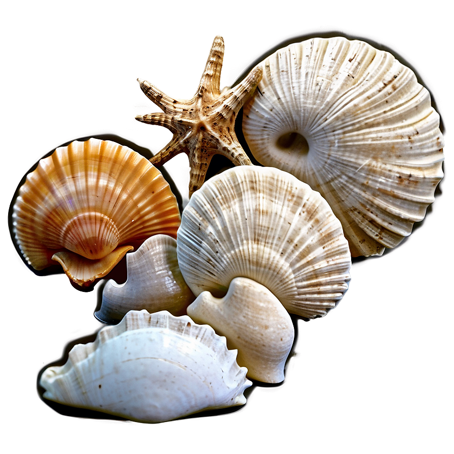 Shells With Driftwood Png 06212024