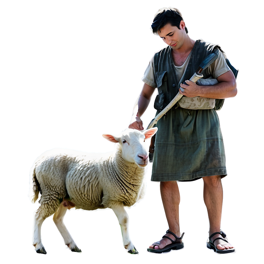 Shepherd And Sheep Png Fba60