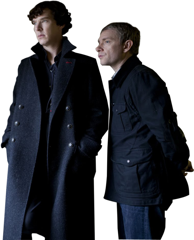 Sherlock Png Free Download - John And Sherlock Png, Transparent Png PNG with transparent background