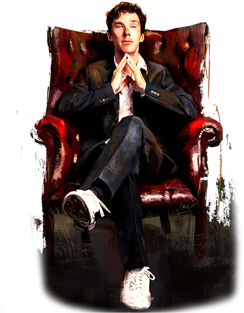 Sherlock Sitting, HD Png Download PNG with transparent background