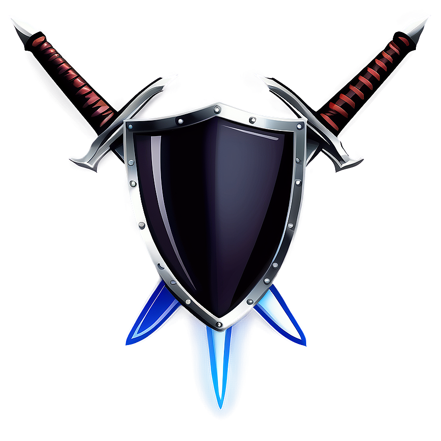 Shield Vector With Swords Png Njj15