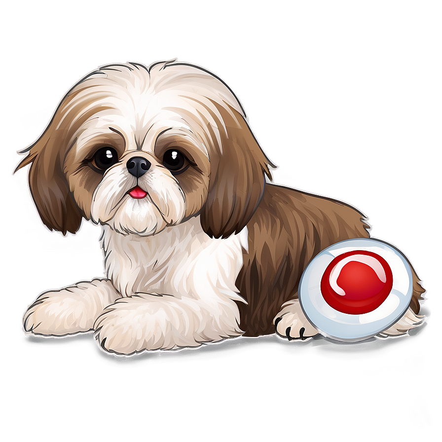 Shih Tzu At The Beach Png Lfk71