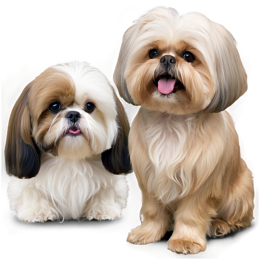 Shih Tzu Making Friends Png Sqw98