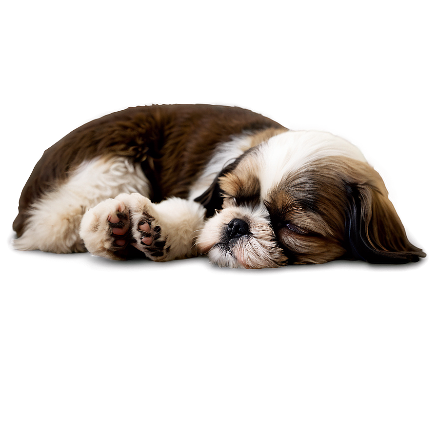 Shih Tzu Sleeping Peacefully Png Osi