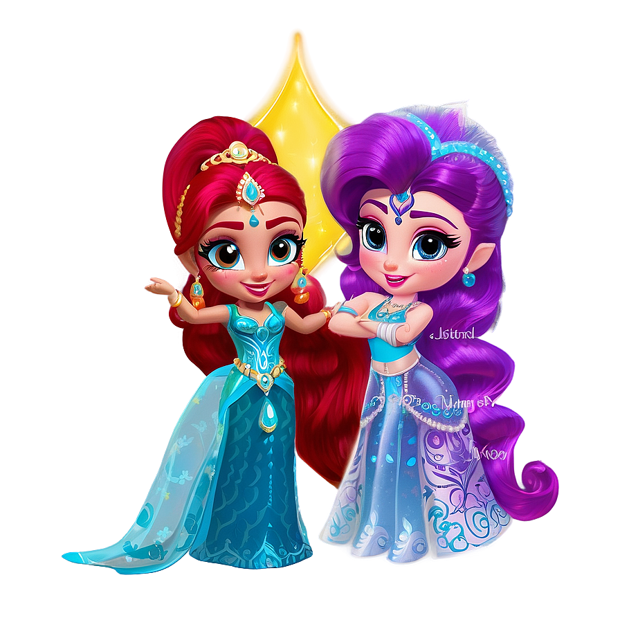 Shimmer And Shine Festival Of Lights Png Mrx34