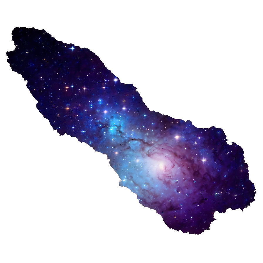 Shimmer Space Galaxy PNG wod PNG with transparent background