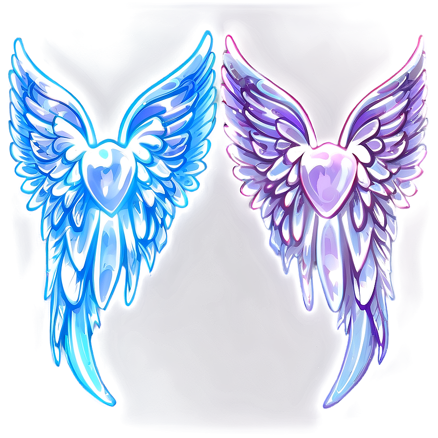 Shimmering Angel Wings Background Png 05042024