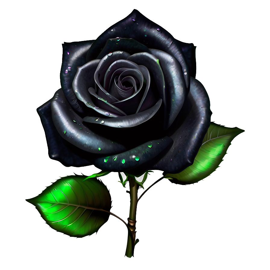 Shimmering Black Roses Png Atk61