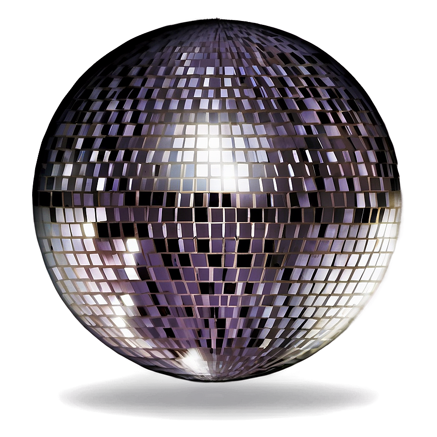 Shimmering Disco Ball PNG with transparent background