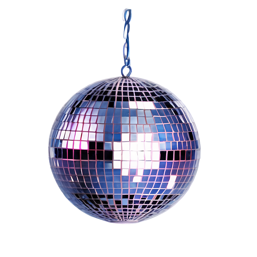 Shimmering Disco Ball PNG with transparent background