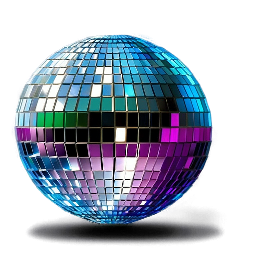 Shimmering Disco Ball PNG with transparent background