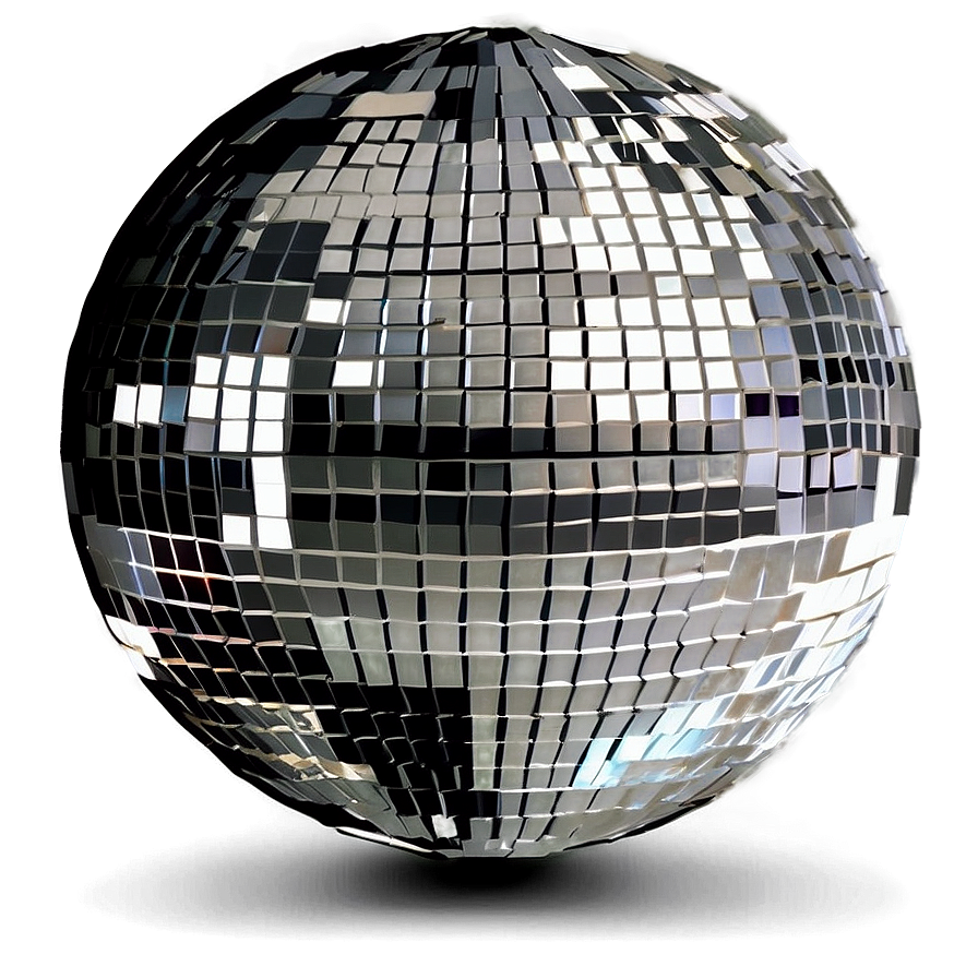 Shimmering Disco Ball PNG with transparent background