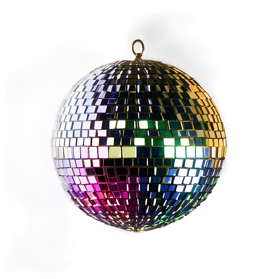 Shimmering Disco Ball PNG with transparent background
