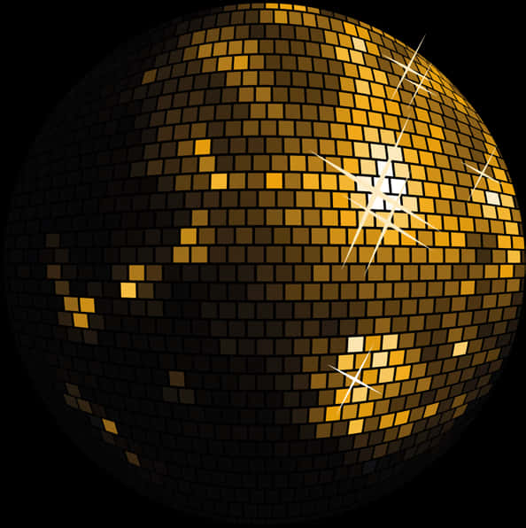 Shimmering Disco Ball Illustration