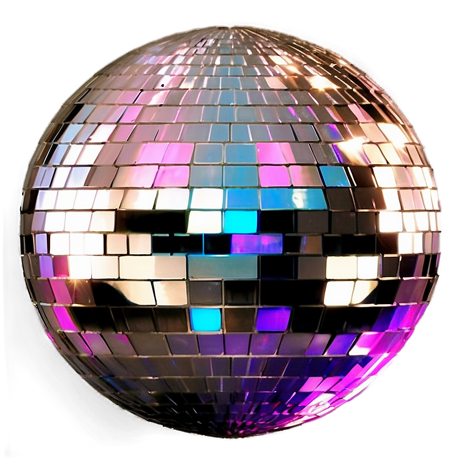 Shimmering Disco Ball PNG with transparent background