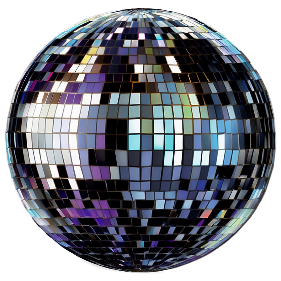 Shimmering Disco Ball PNG with transparent background