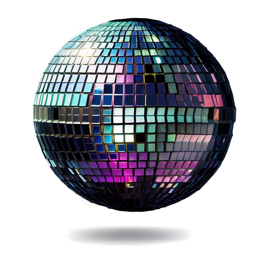 Shimmering Disco Ball PNG with transparent background