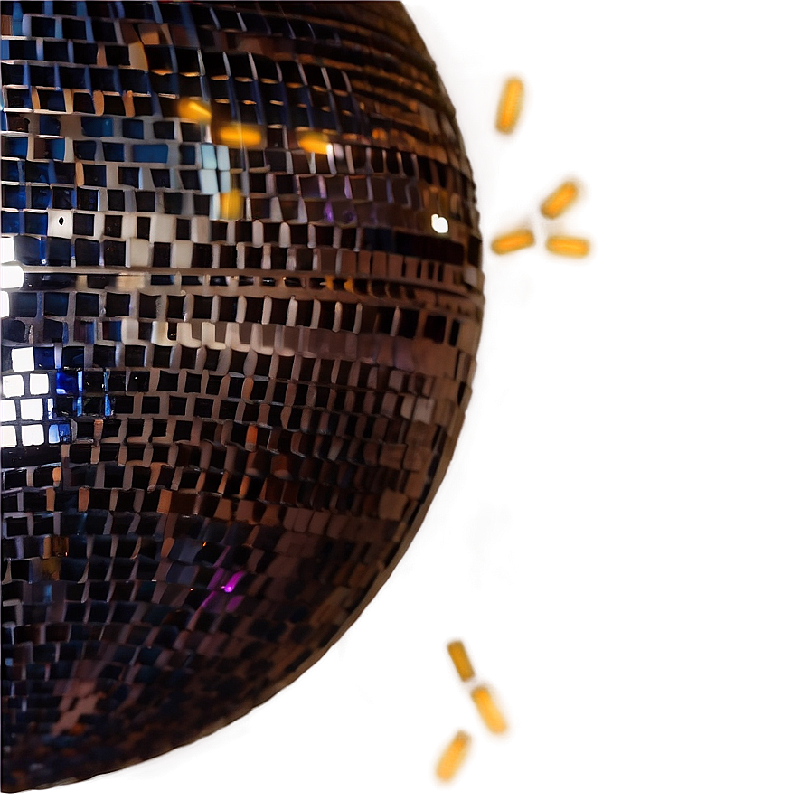 Shimmering Disco Ball Nightlife PNG with transparent background