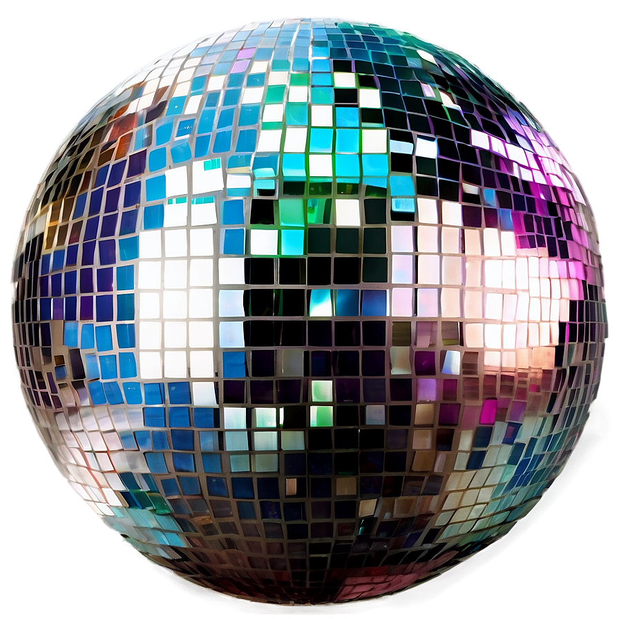 Shimmering Disco Ball PNG with transparent background
