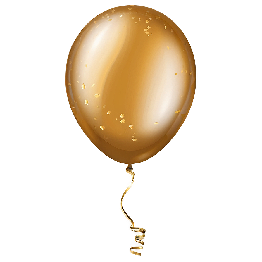 Shimmering Gold Balloon Png Qkg