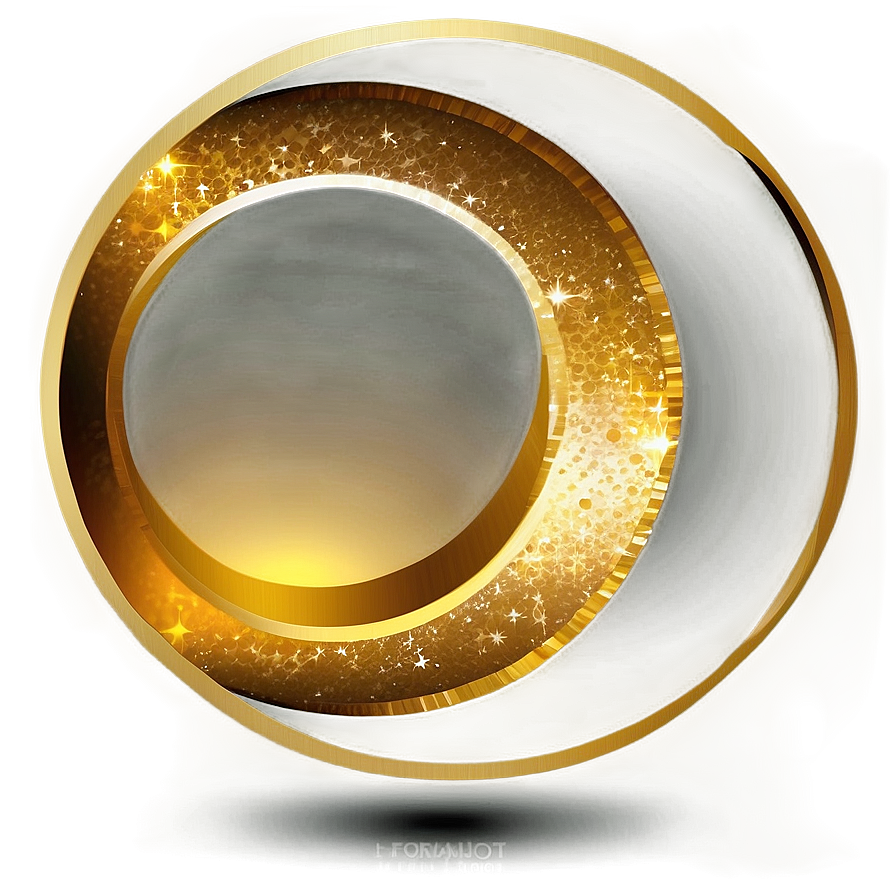 Shimmering Gold Circle Png Wvy86