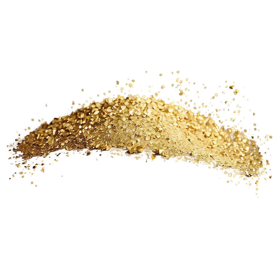 Shimmering Gold Glitter Png 05232024