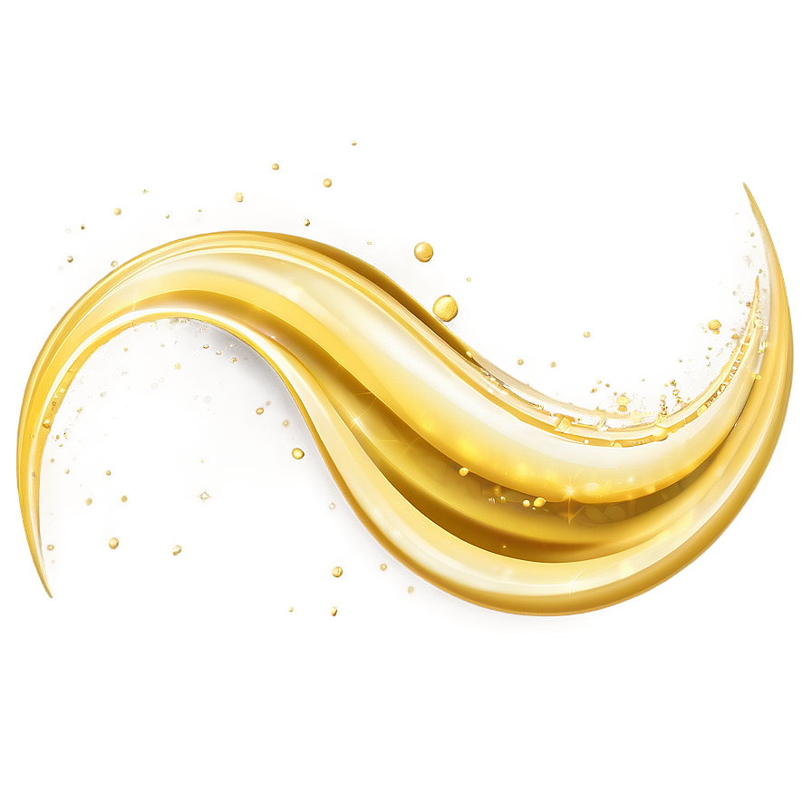 Shimmering Gold Splash Wave Png Cld59