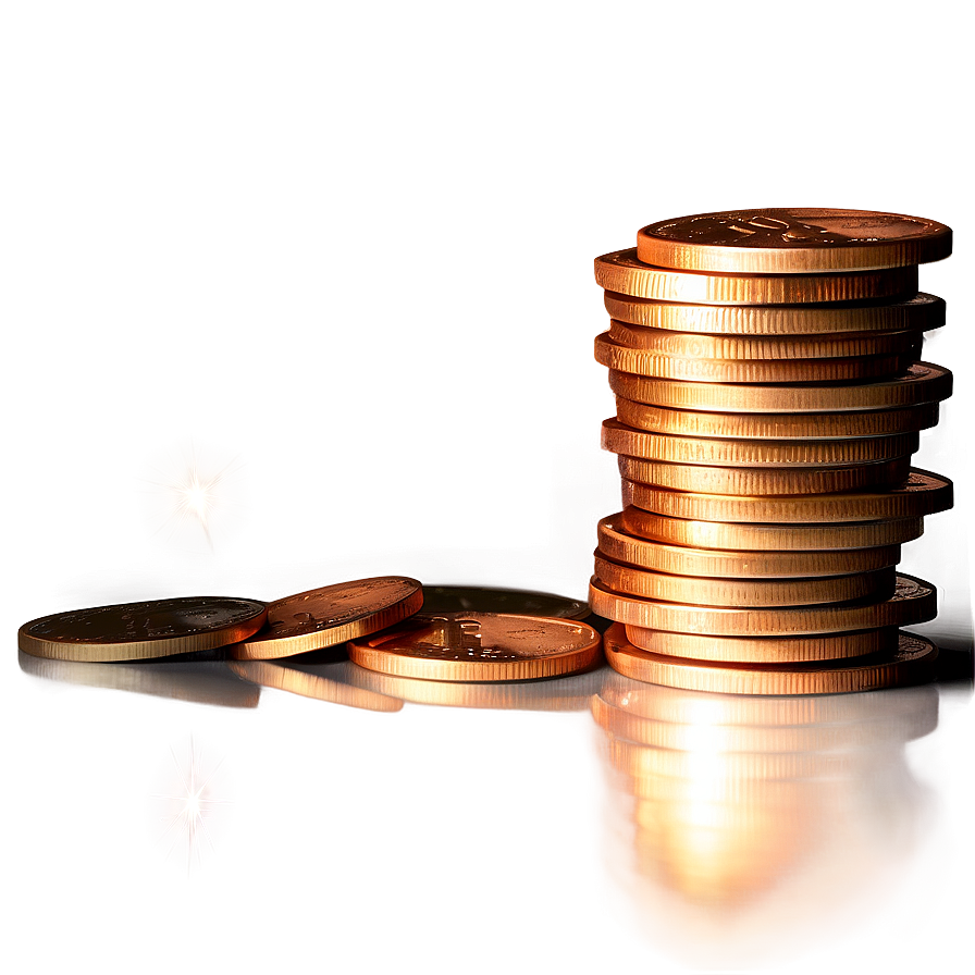 Shimmering Pennies Png 06212024