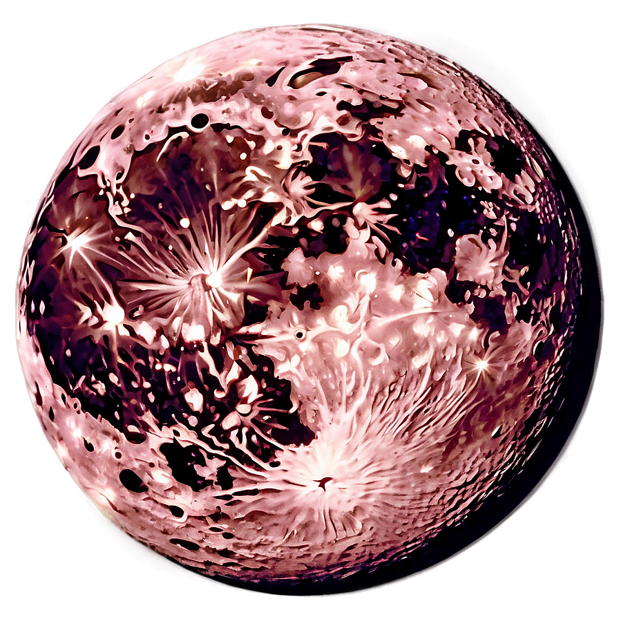 Shimmering Pink Moon Glow Png 71