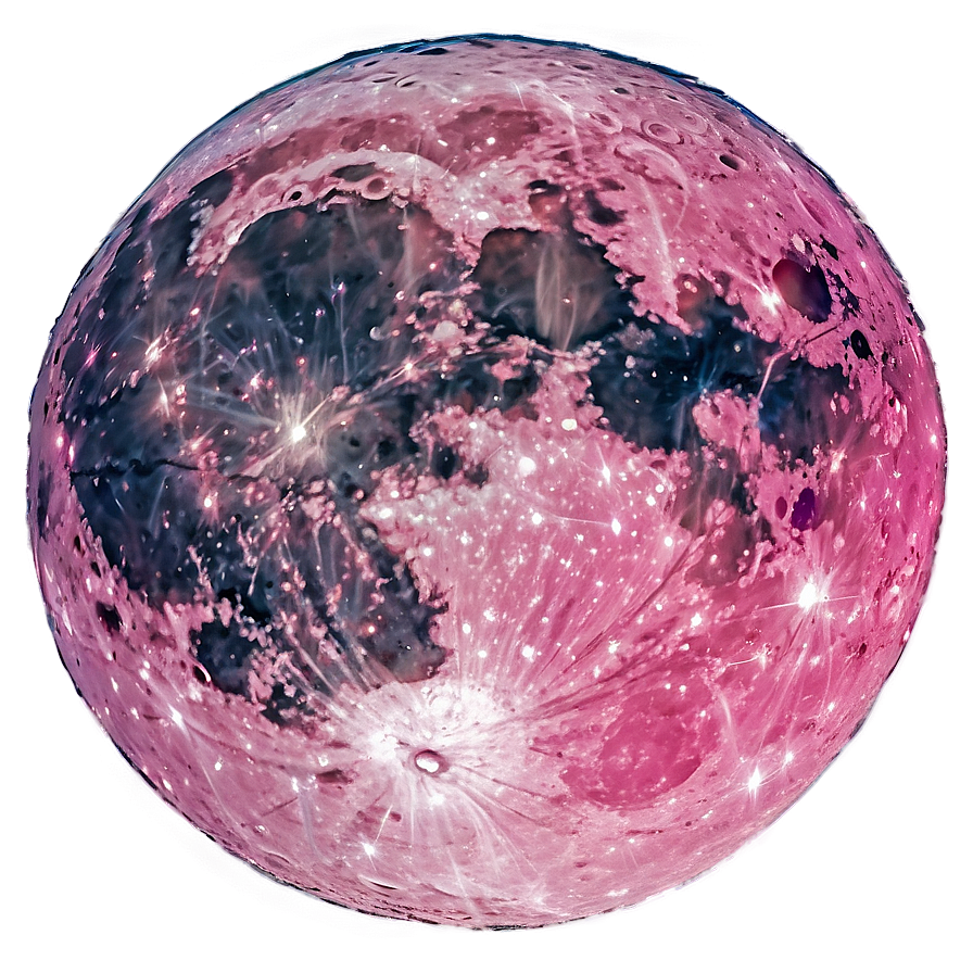 Shimmering Pink Moon Glow Png Eno48