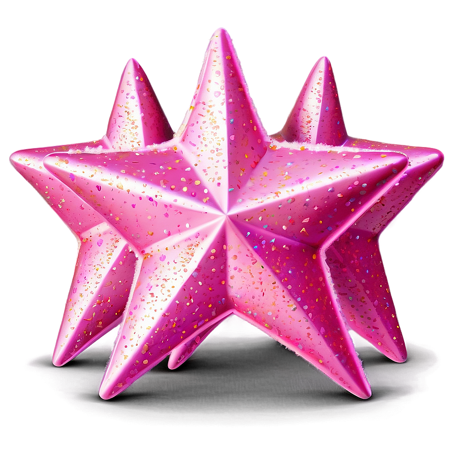 Shimmering Pink Stars Png Kfc65