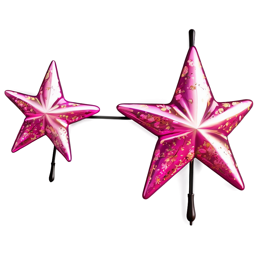 Shimmering Pink Stars Png Riu91