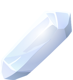 Shimmering Quartz Crystal Illustration PNG with transparent background