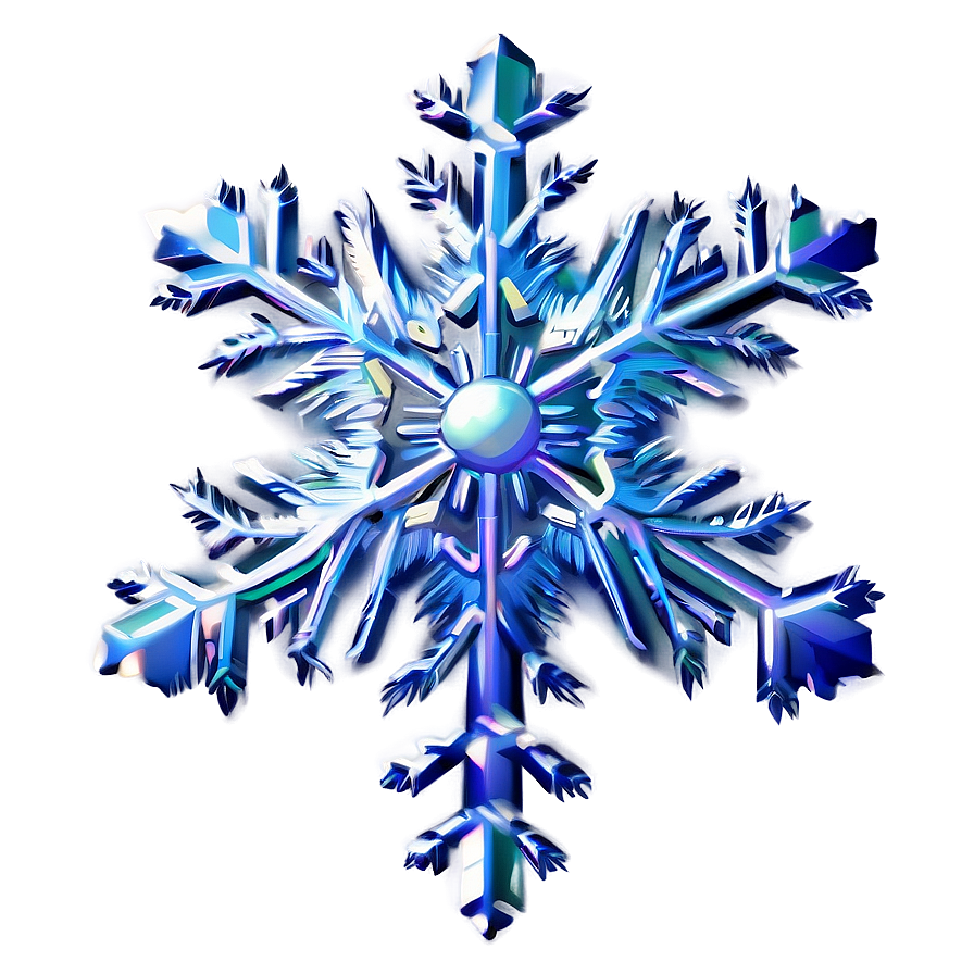 Shimmering Snowflake Image PNG haa PNG with transparent background