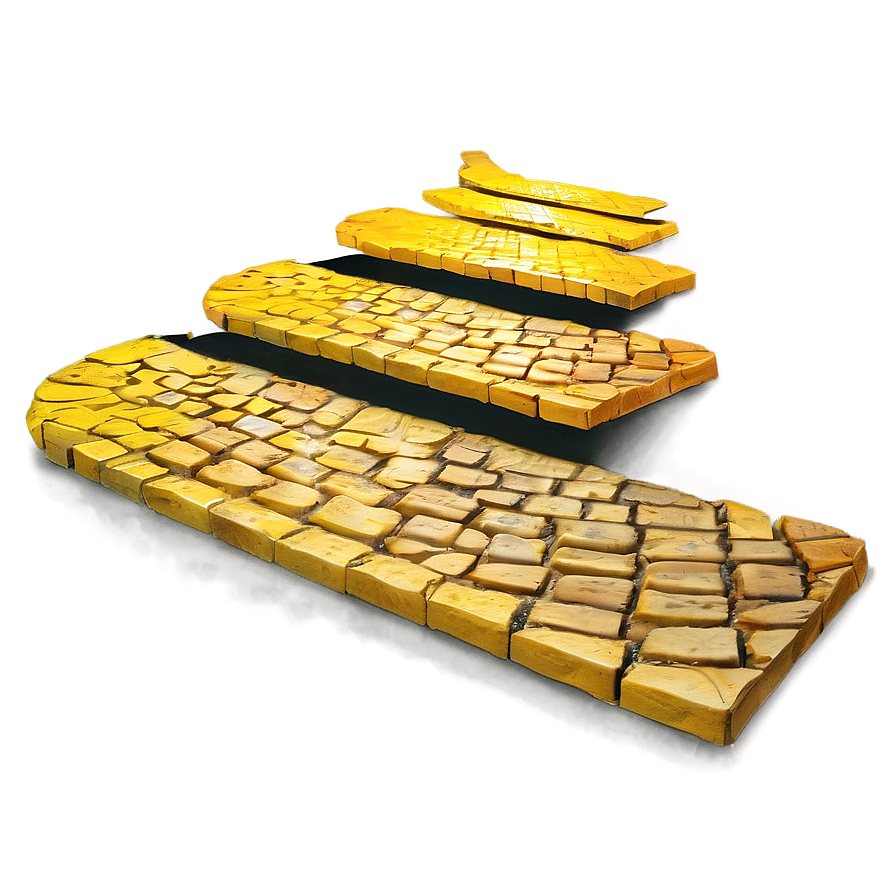 Shimmering Yellow Brick Road Png 06262024 Image