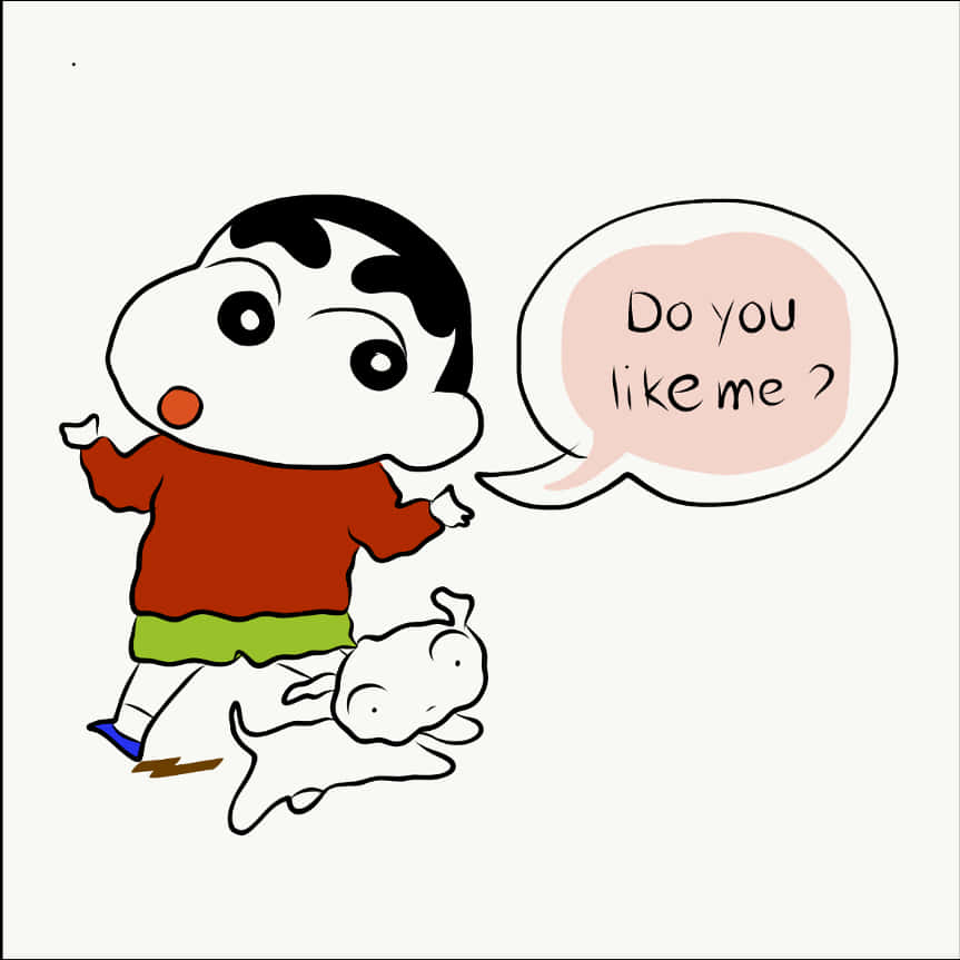 Shin Chan Asking Question