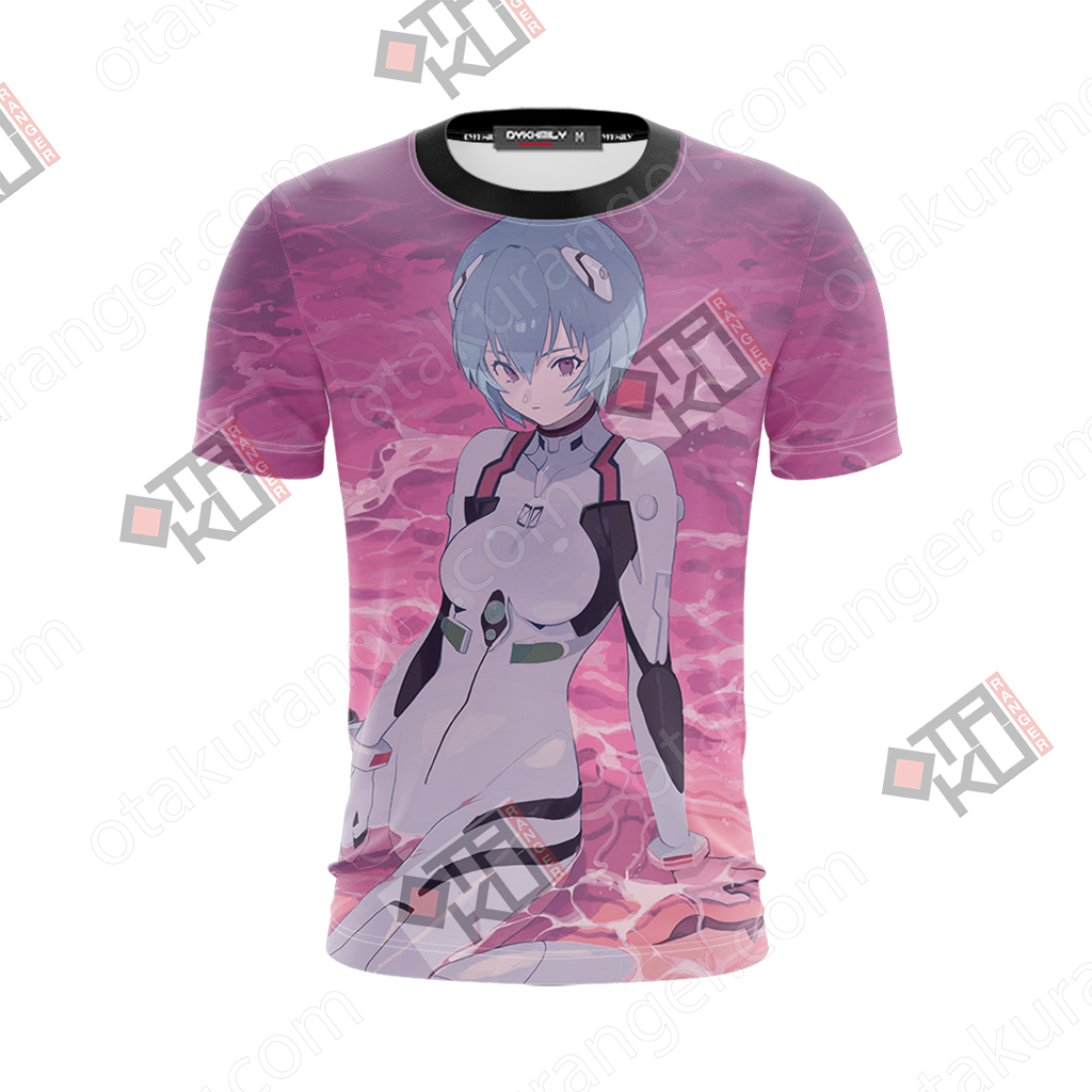 Shin Seiki Evangelion Ayanami Rei 3d T-shirt - Evangelion Eva 01 Hoodie, HD Png Download PNG with transparent background