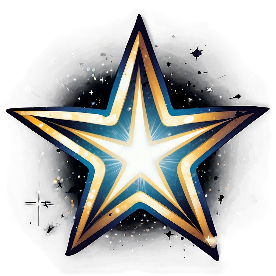 Shining Star Vector Illustration PNG 05252024 PNG with transparent background