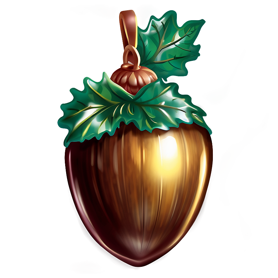 Shiny Acorn Decoration Png Nen