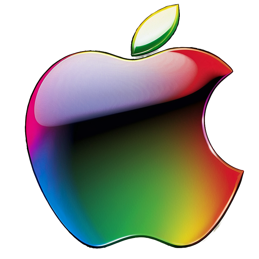 Shiny Apple Logo Artwork PNG 05232024 PNG with transparent background