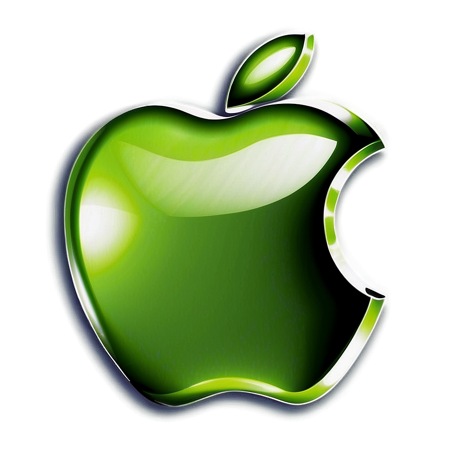 Shiny Apple Logo Artwork PNG 05232024 PNG with transparent background