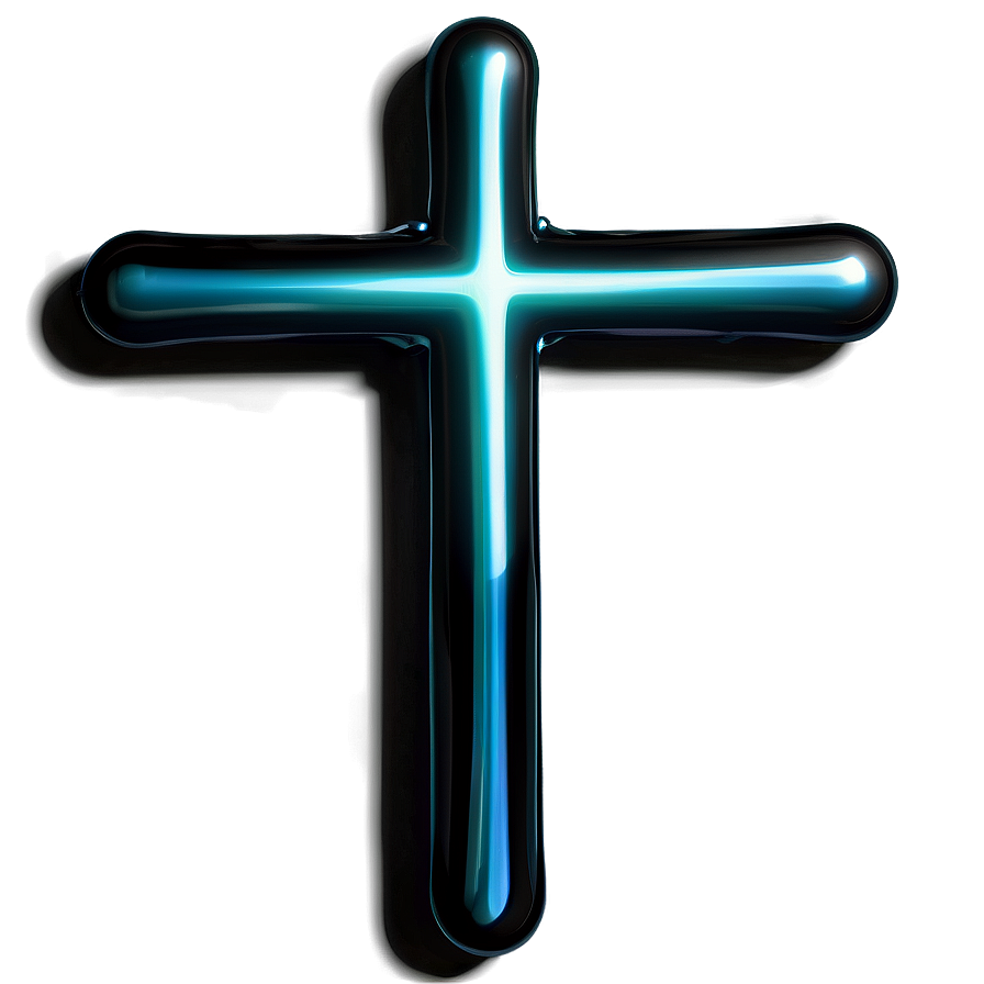 Shiny Black Cross Png Cwn59